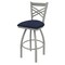 Holland Bar Stool Co 30" Swivel Bar Stool, Nickel Finish, Graph Anchor Seat 82030AN014 - alternate 1
